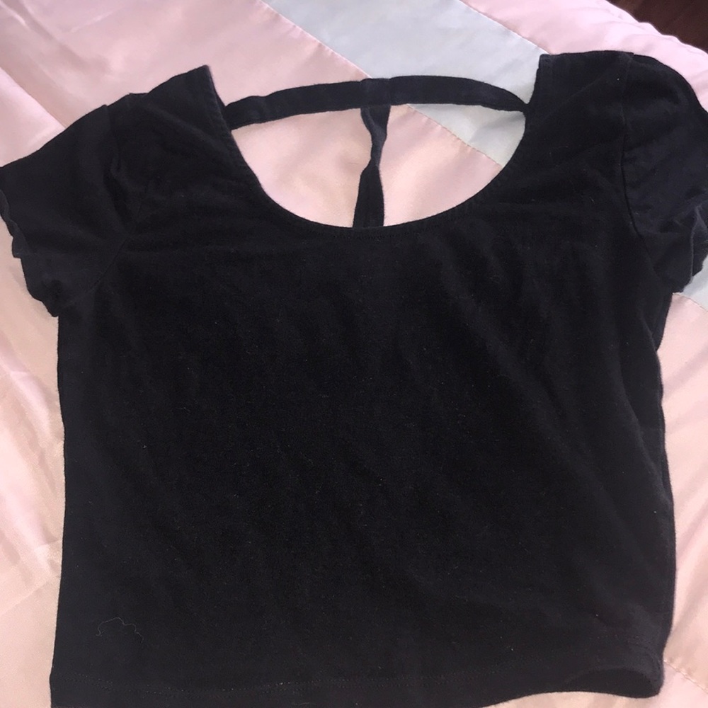 Black crop top